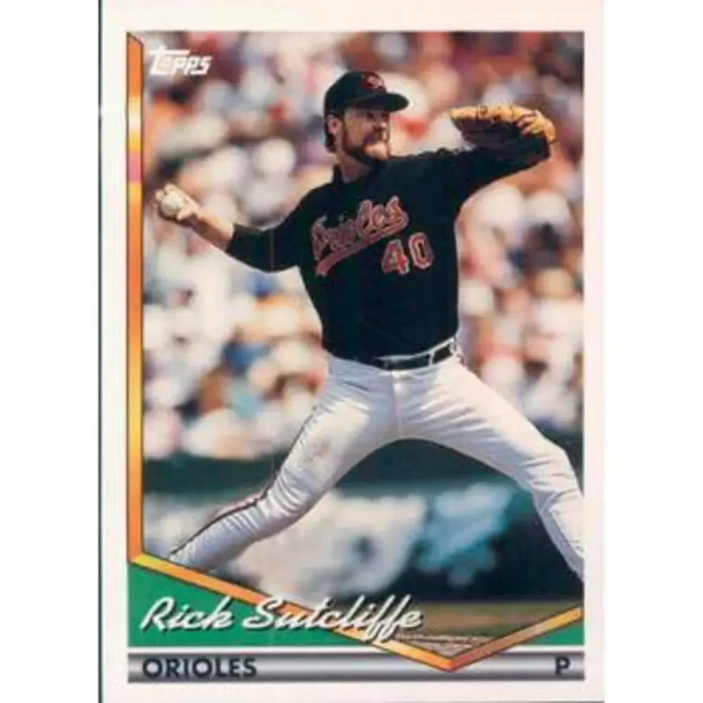 1994 Topps Rick Sutcliffe # 91 Baltimore Orioles